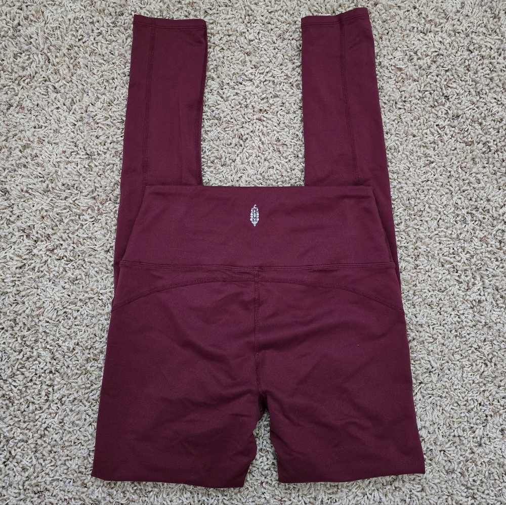 Women's Free People FP Movement Good Times Legging Revolve in Wine - Small